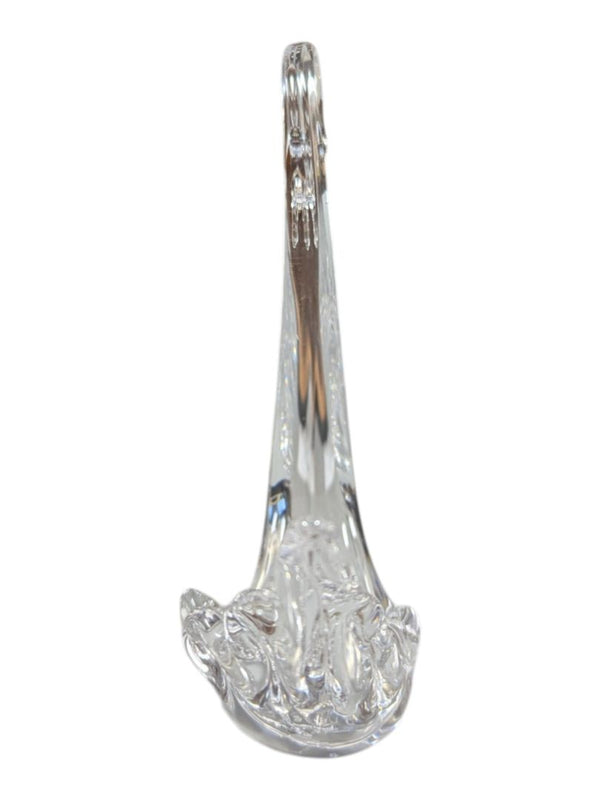 Crystal Swan Figurine / Decorative Glass Sculpture