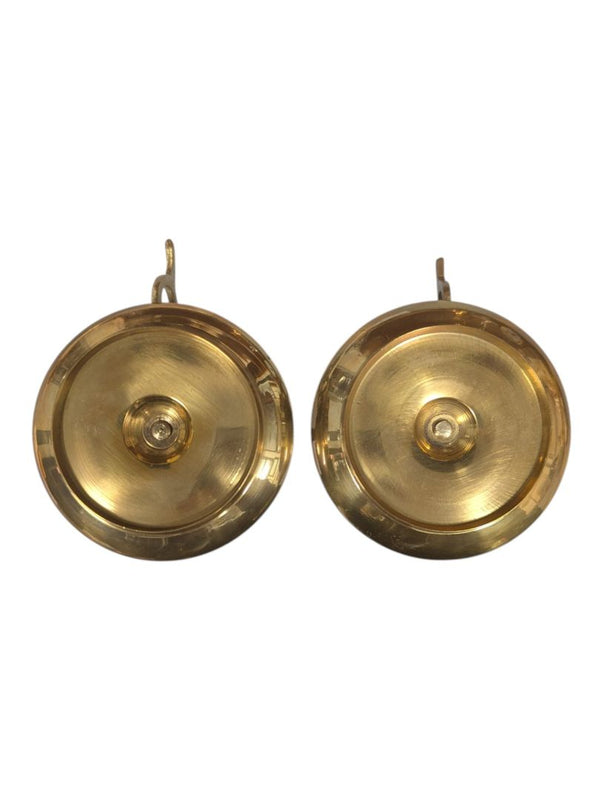 Pair of Vintage Brass Chamberstick Candle Holders