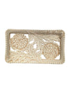 Decorative Carved Floral Serving Tray