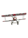 Handcrafted Recycled Soda Can Biplane Model - Den-Rick's Cream Soda