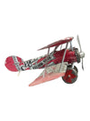 Handcrafted Recycled Soda Can Biplane Model - Den-Rick's Cream Soda