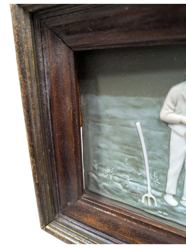 Shorter & Son Staffordshire "The Angelus" Relief Plaque