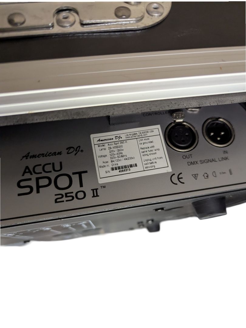 American DJ Accu Spot 250 II Moving Head Light with Rolling Accu Case #4