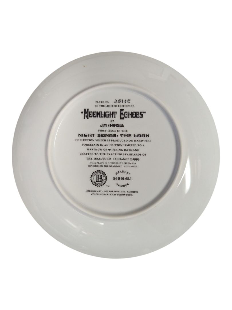 Bradford Exchange “Moonlight Echoes” Plate