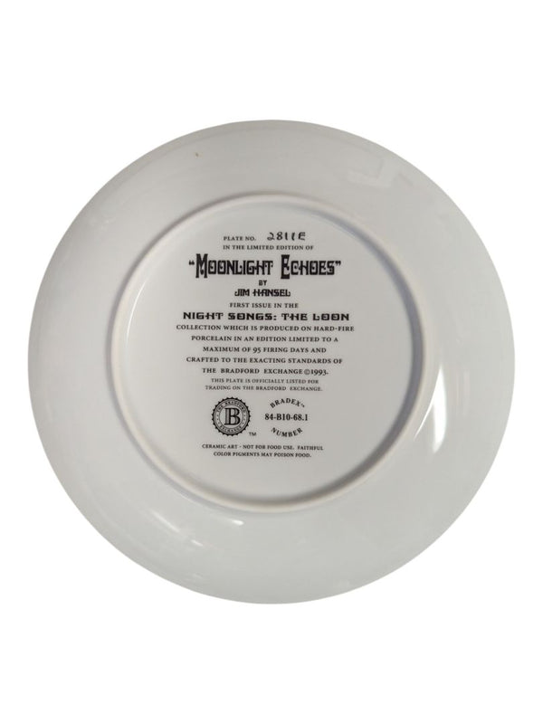 Bradford Exchange “Moonlight Echoes” Plate