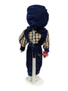 Porcelain Boy Doll Blue Velvet Outfit