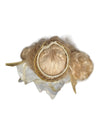 Porcelain Angel Doll with Gold Wings & Lace Dress