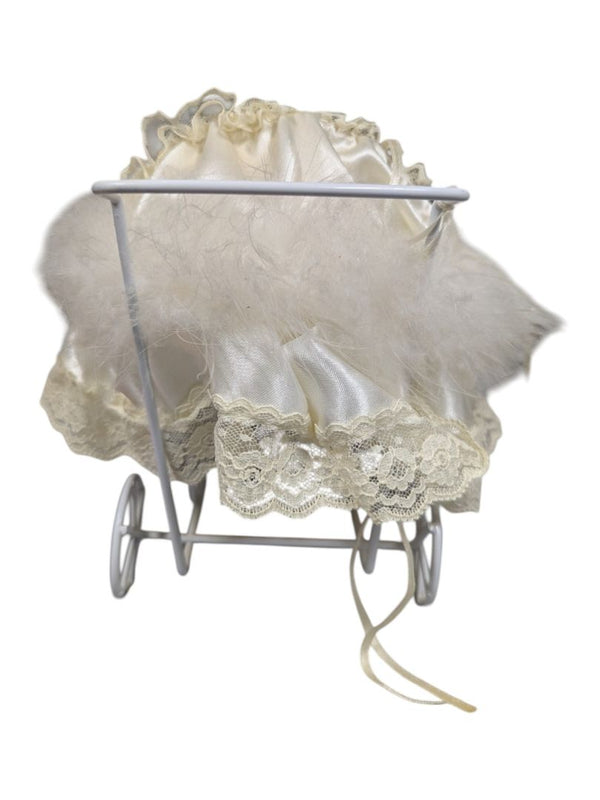 Baby Doll in Lace Carriage Display