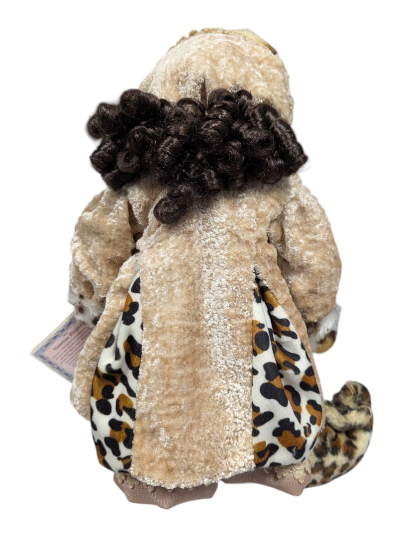 Vanessa Ricardi Porcelain Doll Faux Fur Outfit w/ COA
