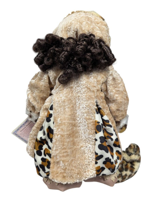 Vanessa Ricardi Porcelain Doll Faux Fur Outfit w/ COA
