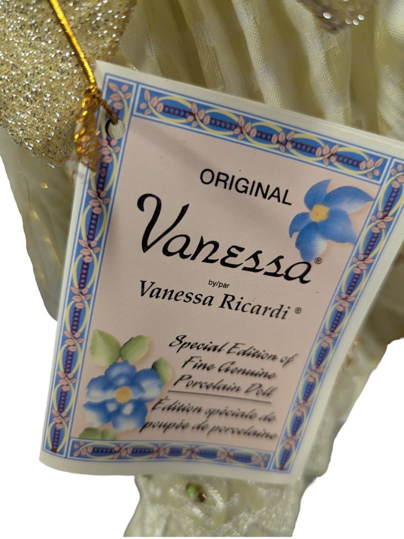 Vanessa Ricardi Porcelain Doll - Green & Gold