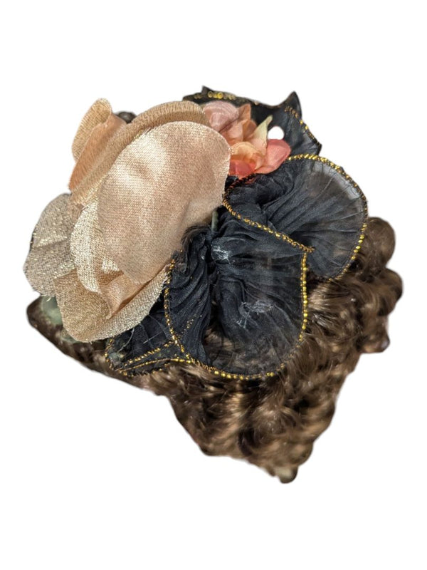 Vanessa Ricardi Porcelain Doll - Black & Gold