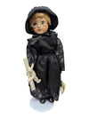 Mennonite Schoolgirl Porcelain Doll with Spectacles
