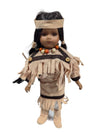Native American Style Fringed Porcelain Doll