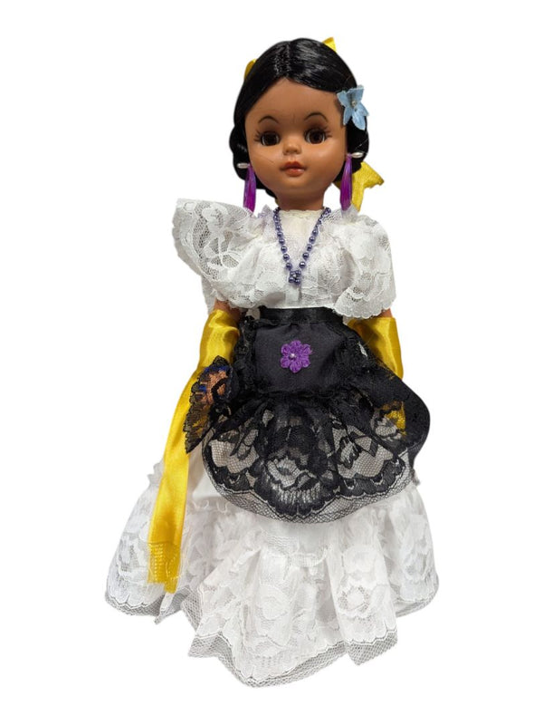 Mexican Folklorico Lace & Ribbon Collector Doll
