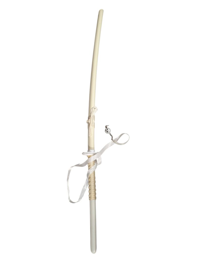 White Decorative Katana Sword with Scabbard