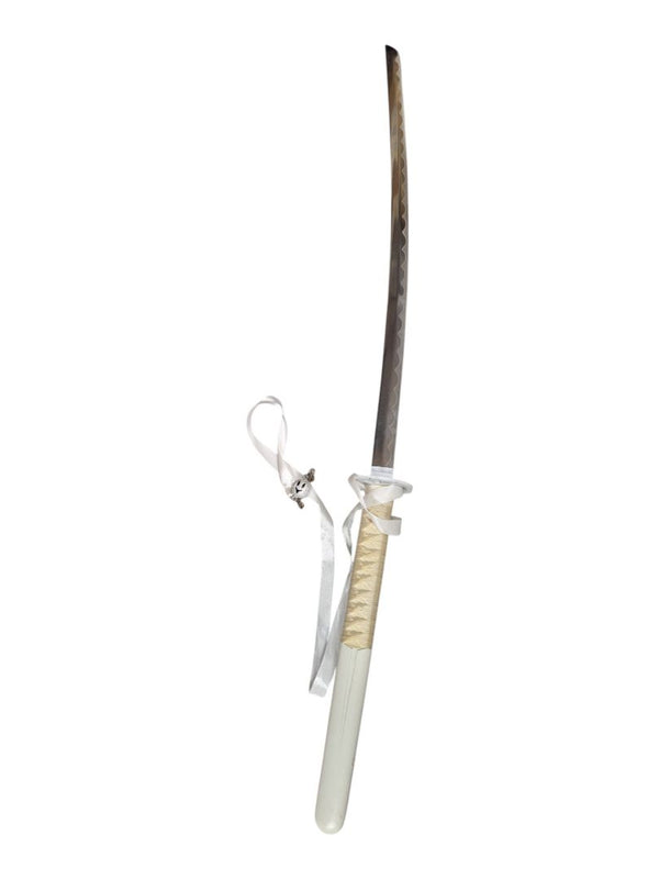 White Decorative Katana Sword with Scabbard