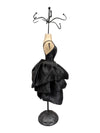 Decorative Black Satin Dress Form Jewelry Stand