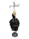 Decorative Black Satin Dress Form Jewelry Stand