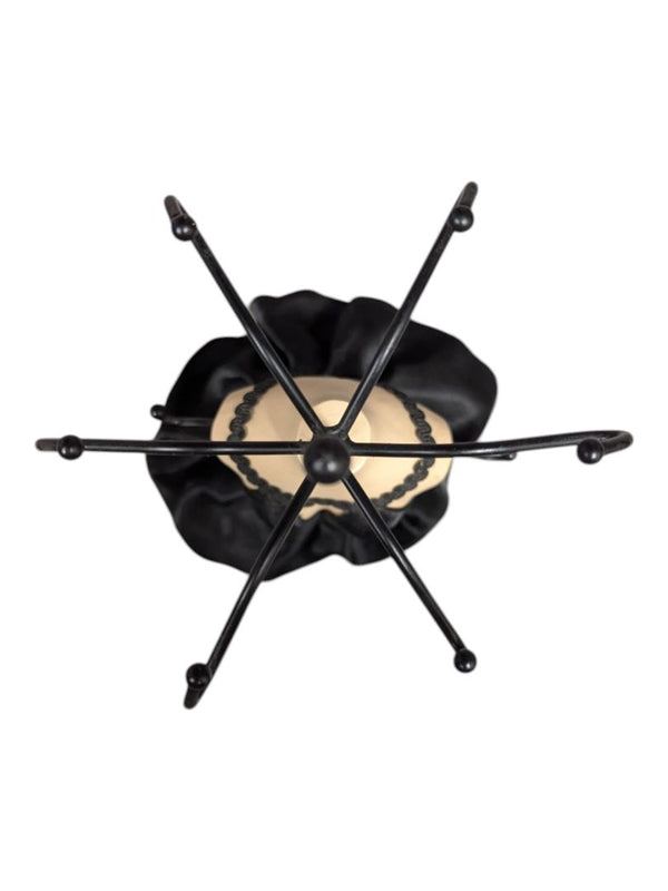 Decorative Black Satin Dress Form Jewelry Stand