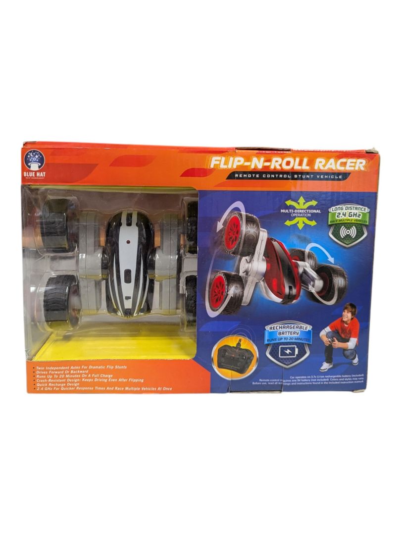 Blue Hat Flip-N-Roll Racer Remote Control Stunt Vehicle