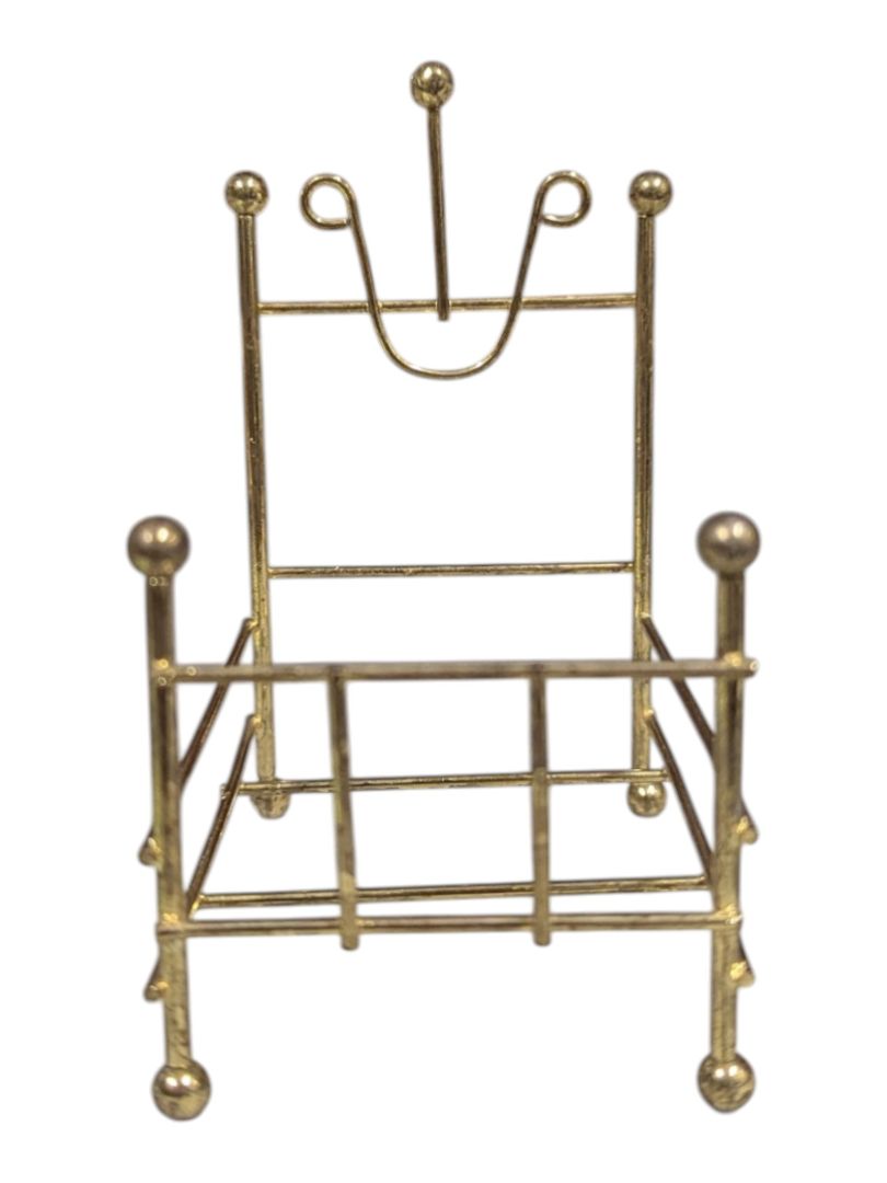 Vintage Style Brass Miniature Dollhouse Furniture Set