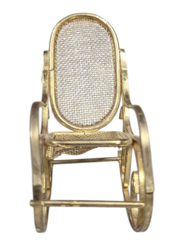 Vintage Style Brass Miniature Dollhouse Furniture Set