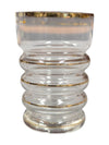 Gold-Rimmed Glass Cordial / Shot Glasses – Set of 4