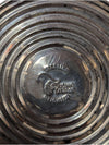 Sterling Silver Base Bud Vase with Etched Glass Insert