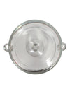 Glass Cake Stand with Dome Lid & Side Handles