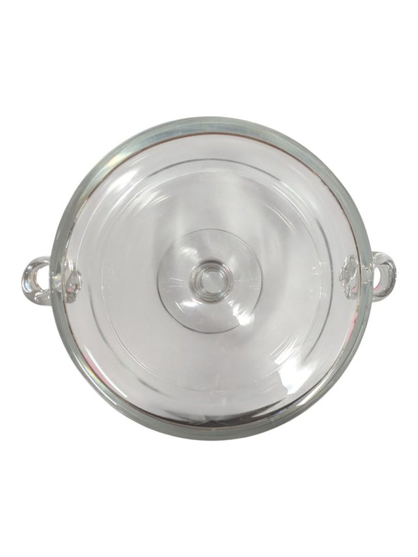 Glass Cake Stand with Dome Lid & Side Handles