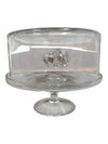 Glass Cake Stand with Dome Lid & Side Handles