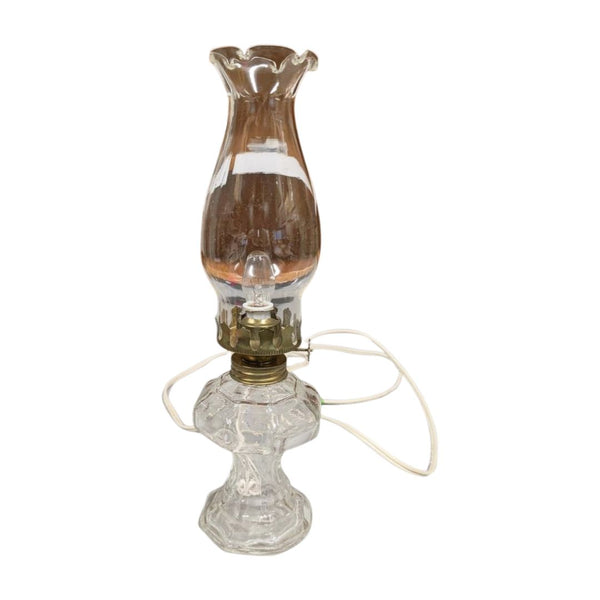 Electric Oil Lamp Table Lamp with Glass Chimney