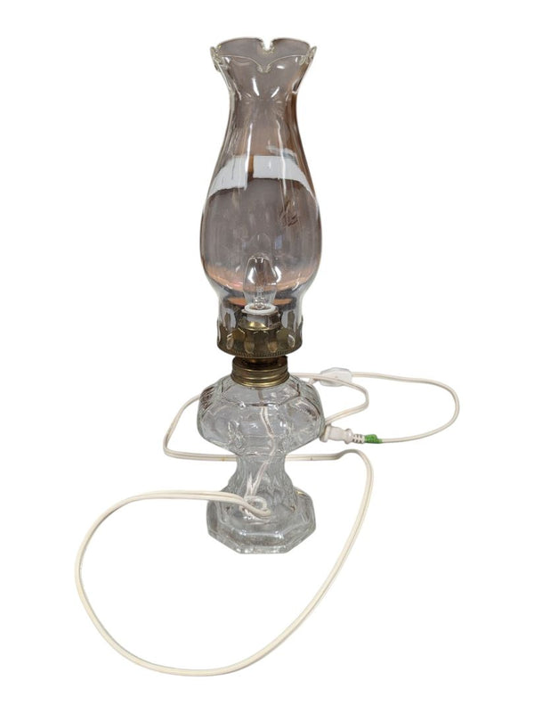 Electric Oil Lamp Table Lamp with Glass Chimney