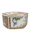 Japanese Hand-Painted Porcelain Trinket Box with Lid