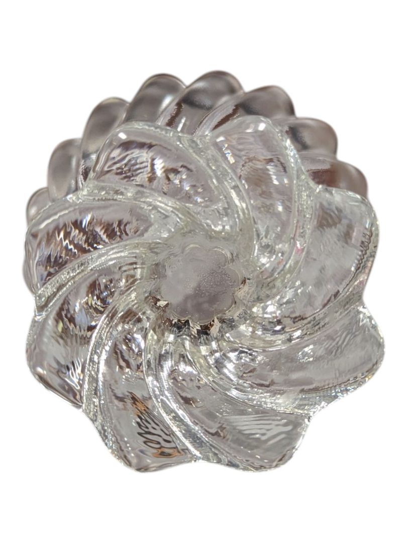 Walther Glass “Sachsenstein” Frosted Crystal Pedestal Bowl