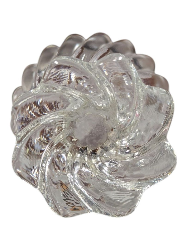 Walther Glass “Sachsenstein” Frosted Crystal Pedestal Bowl