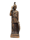 Vintage Athena Greek Goddess Bronze Tone Figurine Statue