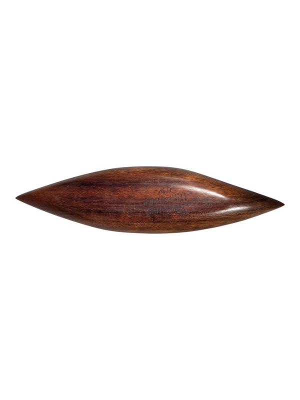 Hand-Carved Wooden Double Spoon Serving Dish