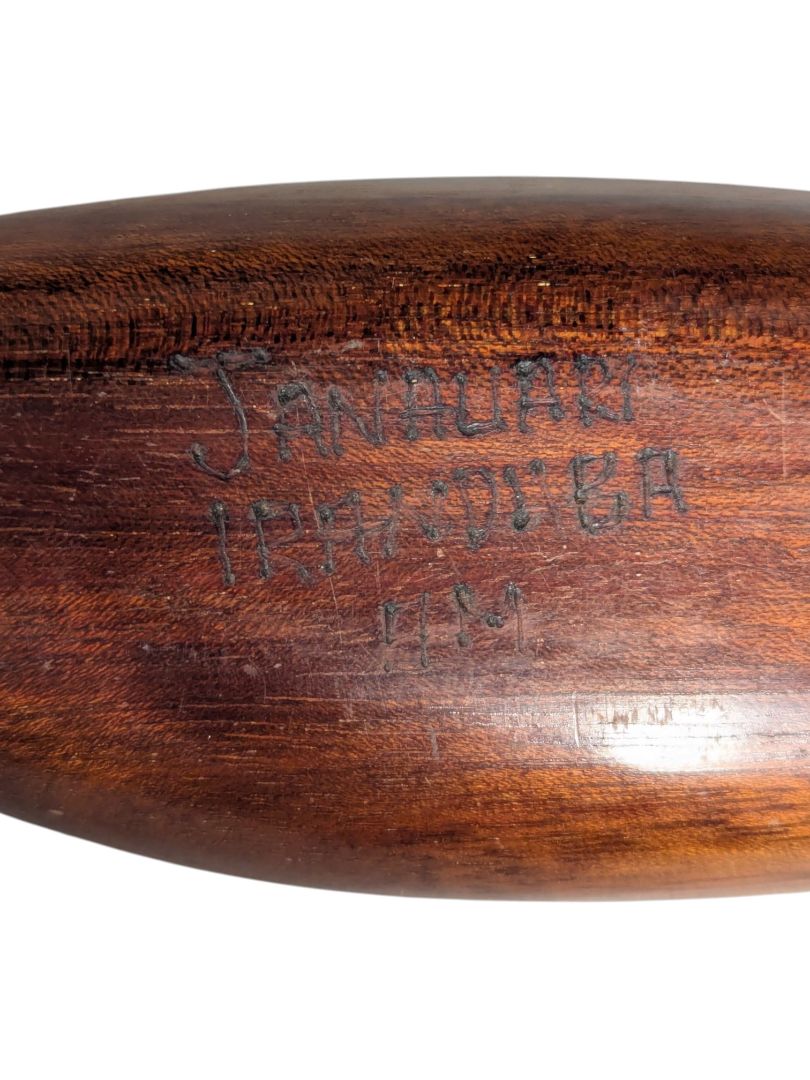 Hand-Carved Wooden Double Spoon Serving Dish