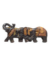 Hand-Carved Wooden Elephant Figurine