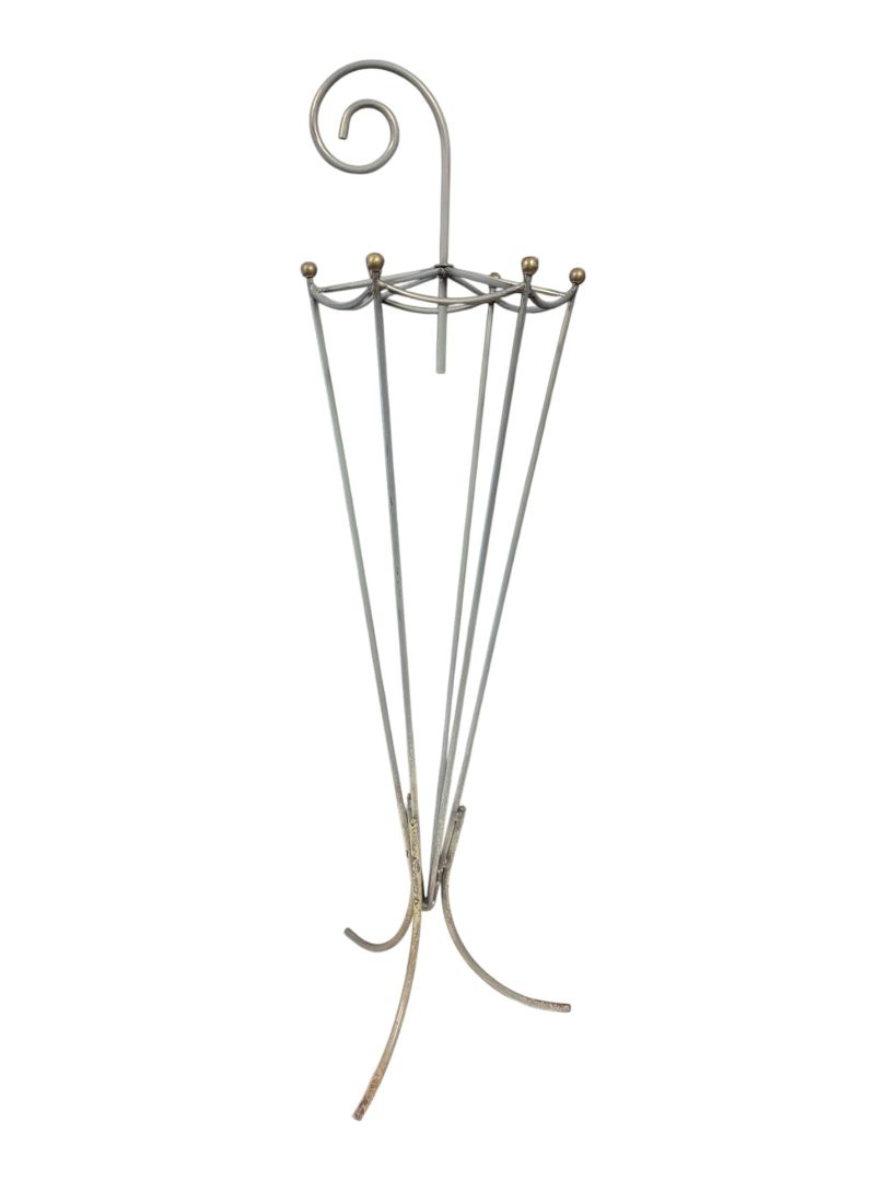 Decorative Metal Umbrella Stand with Scroll Handle