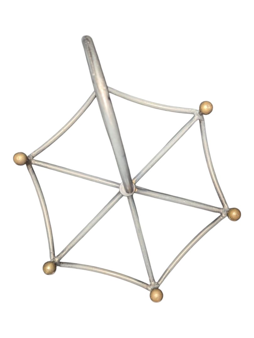 Decorative Metal Umbrella Stand with Scroll Handle