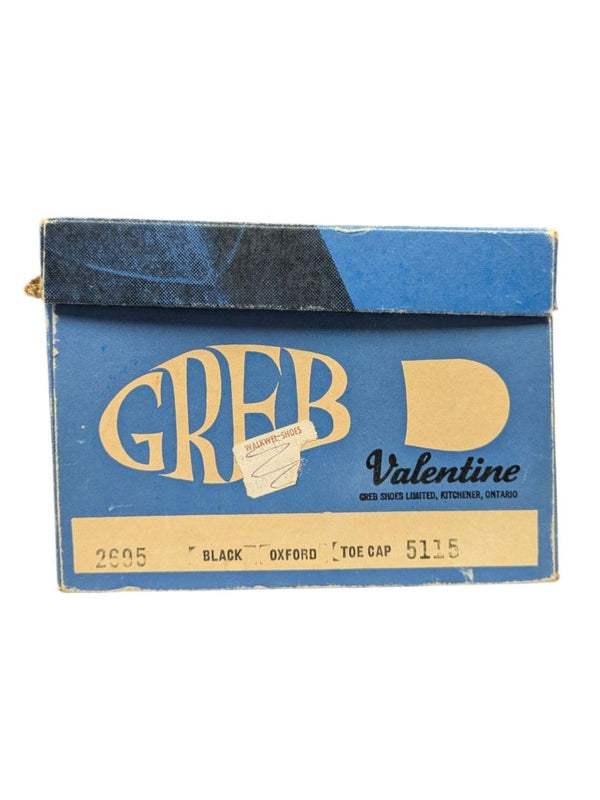 GREB “Valentine” Black Cap-Toe Oxford Shoes