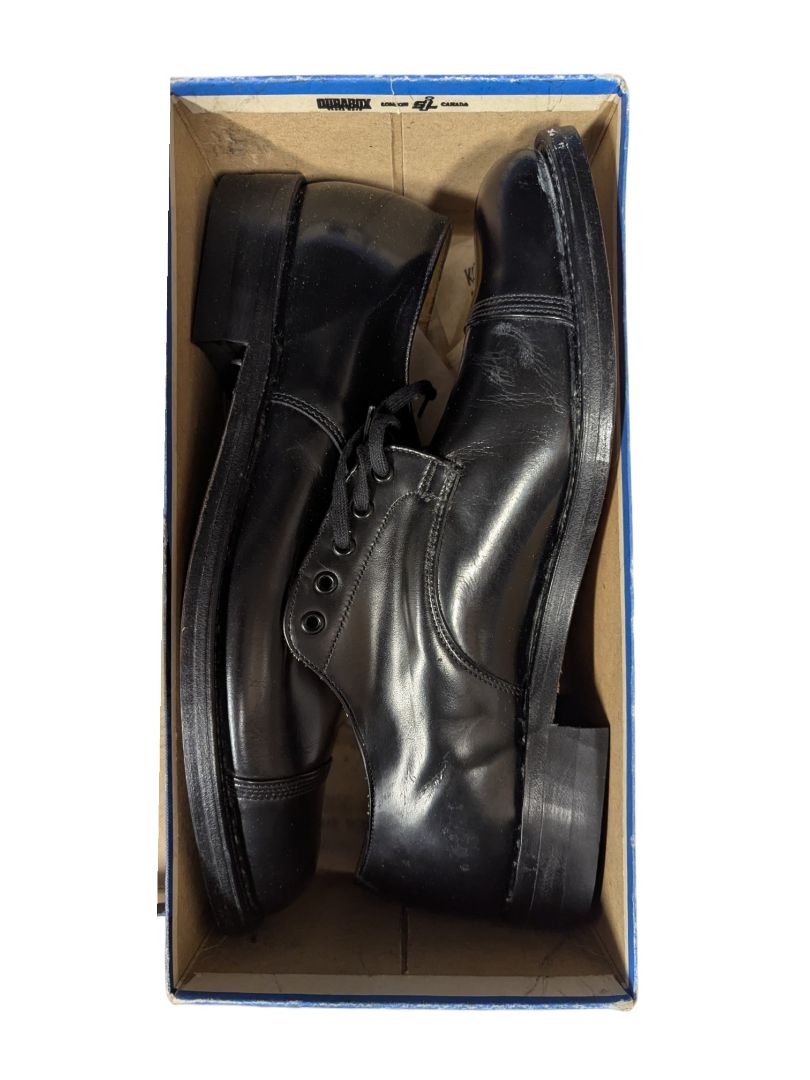 GREB “Valentine” Black Cap-Toe Oxford Shoes