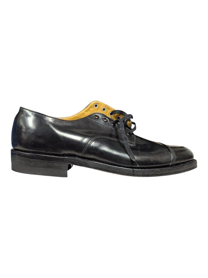 GREB “Valentine” Black Cap-Toe Oxford Shoes