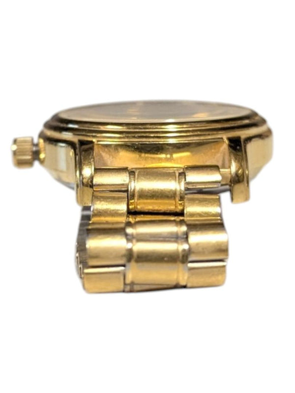 Rotary Automatic Open-Heart Gold-Tone Stainless Steel Watch