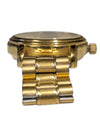 Rotary Automatic Open-Heart Gold-Tone Stainless Steel Watch