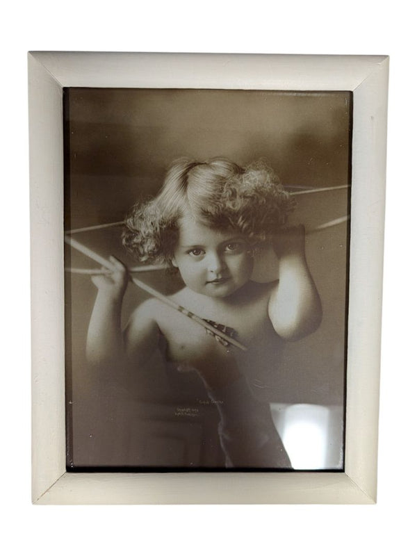 Vintage Framed “Cupid Awake” Print – Starnaman Frames Berlin Ontario
