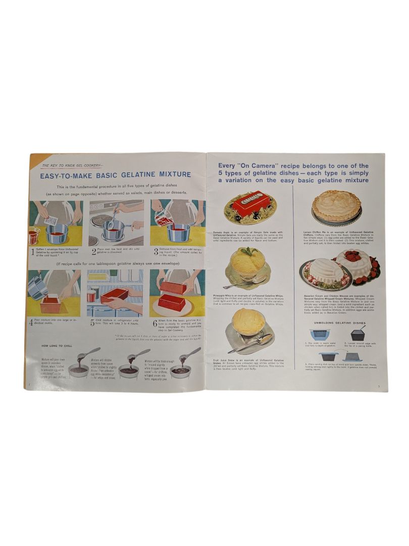 Vintage Knox “On-Camera Recipes” Gelatin Cookbook